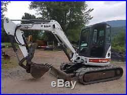 Bobcat 435g Excavator Cab A/c Thumb 1399 Hours Ready 2 Work In Pa We Ship