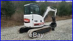Bobcat 435g Excavator Heat A/c Hydraulic Thumb Kubota Diesel! We Finance