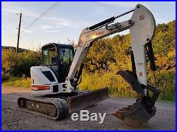 Bobcat 435g Excavator Loaded Cab A/c Thumb Very Nice Ready 2 Work In Pa We Ship