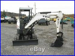 Bobcat E26 Used Mini Excavator Dozer 3rd Valve Diesel Rubber Tracks Canopy Blade