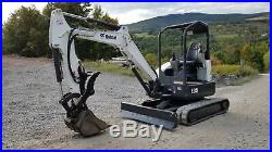 Bobcat E35 Excavator Hydraulic Thumb Kubota Diesel Ready To Work