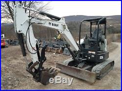 Bobcat E35 Excavator Hydraulic Thumb Zero Tail Swing Ready To Work In Pa