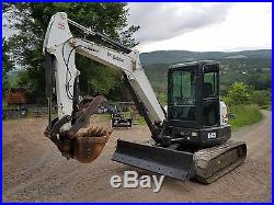 Bobcat E45 Excavator Loaded! Cab A/c Thumb Ready 2 Work In Pa We Ship
