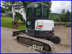 Bobcat E45 Excavator Loaded! Cab A/c Thumb Ready 2 Work In Pa We Ship