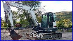 Bobcat E80 Excavator Cab Heat A/c Low Hrs Ready 2 Work In Pa We Ship Nationwide