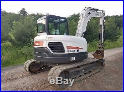 Bobcat E80 Excavator Cab Heat A/c Ready 2 Work In Pa! We Ship Nationwide