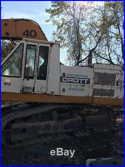 CASE DROTT 40 Excavator Long Reach Claw Bucket Runs Great Demo Machine Diesel