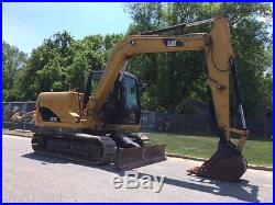 CAT 307D HYDAULIC EXCAVATOR WithTHUMB RUBBER TRACKS CATERPILLAR LOADER BACKHOE