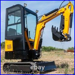 CA/GA Pick Up 1.2Ton Mini Hydraulic Excavator Digger with Closed Cabin