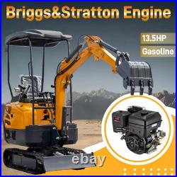 CA/NJ 1.6Ton MINI EXCAVATOR Hydraulic Pilot Control B&S 13.5HP Engine/Side Swing