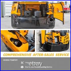 CA/NJ 1.6Ton MINI EXCAVATOR Hydraulic Pilot Control B&S 13.5HP Engine/Side Swing