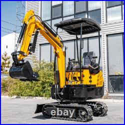 CA/NJ 1.6Ton MINI EXCAVATOR Hydraulic Pilot Control B&S 13.5HP Engine/Side Swing