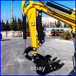 CA/NJ 1.6Ton MINI EXCAVATOR Hydraulic Pilot Control B&S 13.5HP Engine/Side Swing