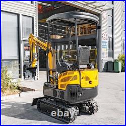 CA/NJ 1.6Ton MINI EXCAVATOR Hydraulic Pilot Control B&S 13.5HP Engine/Side Swing