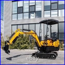 CA/NJ 1.6Ton MINI EXCAVATOR Hydraulic Pilot Control B&S 13.5HP Engine/Side Swing