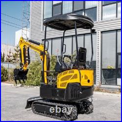 CA/NJ 1.6Ton MINI EXCAVATOR Hydraulic Pilot Control B&S 13.5HP Engine/Side Swing