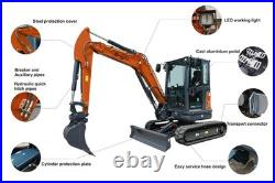 CFG-40UF 4Ton Kubota Diesel Engine 25HP Mini Excavator Digger with Hydraulic Thumb