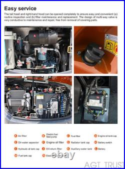 CFG-40UF 4Ton Kubota Diesel Engine 25HP Mini Excavator Digger with Hydraulic Thumb