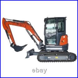 CFG 40UF 4-Ton Mini Excavator Digger 25HP Kubota Diesel Engine withHydraulic Thumb