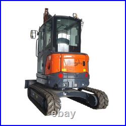 CFG 40UF 4-Ton Mini Excavator Digger 25HP Kubota Diesel Engine withHydraulic Thumb