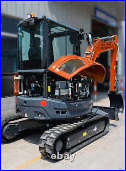 CFG 40UF 4-Ton Mini Excavator Digger 25HP Kubota Diesel Engine withHydraulic Thumb