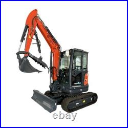 CFG-40UF 4 Ton Mini Excavator Digger with Kubota Diesel Engine -Comfort Cab & AC