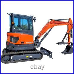 CFG 4 Ton Kubota Diesel Engine Mini Excavator 40UF Hydraulic Thumb Track Digger