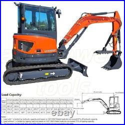 CFG 4 Ton Kubota Diesel Engine Mini Excavator 40UF Hydraulic Thumb Track Digger