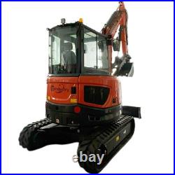 CFG 4 Ton Kubota Diesel Engine Mini Excavator 40UF Hydraulic Thumb Track Digger