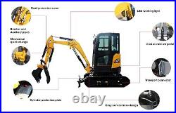 CFG-STE35SR 2.8 Ton Mini Hydraulic Excavator with Thumb Cab EPA Certified