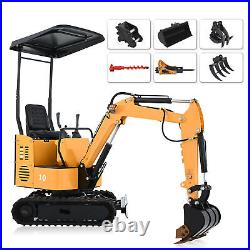 CREWORKS Excavator Mini Digger 1t w 12.5HP Engine 2160 lb. Operating Weight