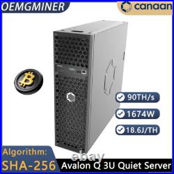 Canaan Avalon Q 90TH/S 1674W Home Quite Miner in Stock
