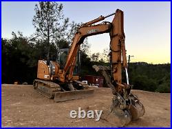 Case CX80 Excavator, thumb and 2 buckets, great condition, optional hydraulics