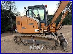 Case CX80 Excavator, thumb and 2 buckets, great condition, optional hydraulics