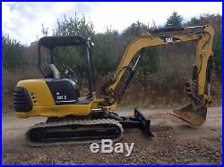 Cat 303.5cr Excavator Low Hours Long Arm Hydraulic Thumb Ready To Work In Pa