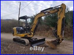Cat 303.5cr Excavator Low Hours Long Arm Hydraulic Thumb Ready To Work In Pa