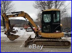 Cat 304cr Excavator Cab Heat A/c Hydraulic Thumb Ready 2 Work In Pa We Ship