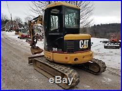 Cat 304cr Excavator Cab Heat A/c Hydraulic Thumb Ready 2 Work In Pa We Ship
