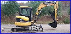 Cat 304cr Excavator Enclosed Cab Heat A/c Hydraulic Thumb Ready 2 Work! Finance