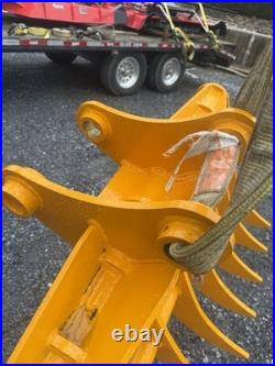 Cat 305 305.5 306 44 Mini Excavator Land Clearing Rake Root 45mm Pin Holes