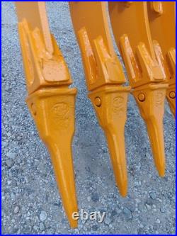 Cat 305 305.5 32 Mini Excavator Land Clearing Rake Root Rake 45mm Pin Holes