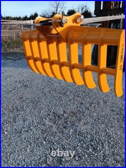 Cat 305 305.5 44 Mini Excavator Land Clearing Rake Root Rake 45mm Pin Holes