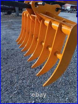 Cat 305 305.5 44 Mini Excavator Land Clearing Rake Root Rake 45mm Pin Holes