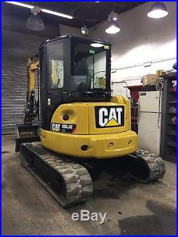 Cat 305.5 ecr mini excavator, thumb, coupler