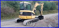 Cat 305cr Excavator Enclosed Cab Heat A/c Hydraulic Thumb 3 Buckets Ready 2 Work