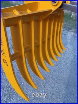 Cat 307,308 B, C Mini Excavator Land Clearing Rake Root Rake 45mm Pin Holes