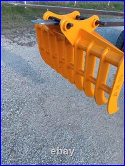 Cat 307,308 B, C Mini Excavator Land Clearing Rake Root Rake 45mm Pin Holes