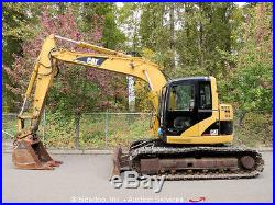 Caterpillar 313C Hydraulic Excavator Heated Cab A/C Hyd Q/C 98 Blade Aux