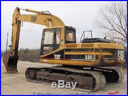 Caterpillar 320L Hydraulic Excavator Tractor Cab Turbo Diesel bidadoo