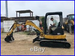 Caterpillar CAT 303CR mini-excavator Thumb 1861 HRS VIDEO Walk-around